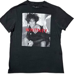 Whitney Houston Graphic T-Shirt in Black Women’s Sz M